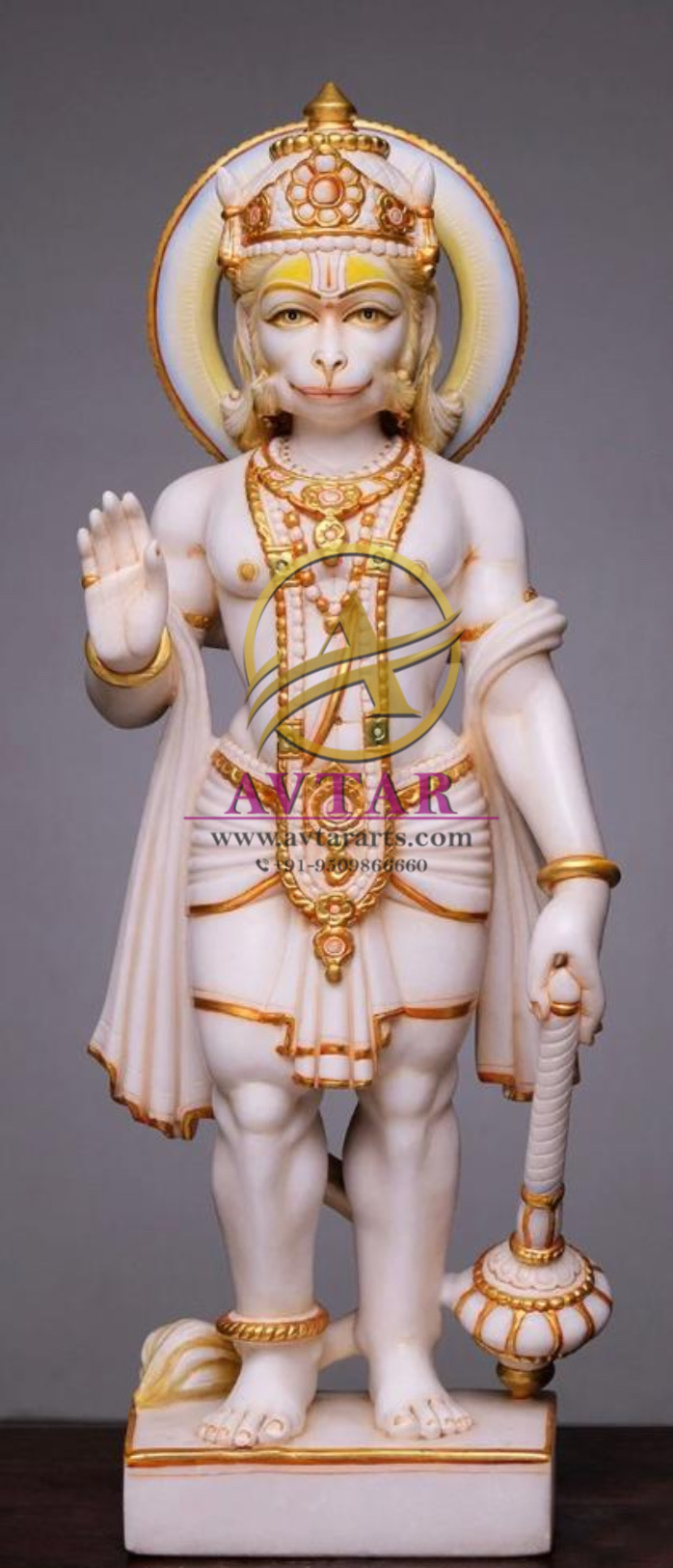 Hanuman Standing Statue in Ashirwad Mudra